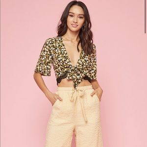 Lost + Wander Lolita Floral Crop Top